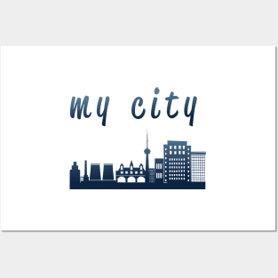 My city t shirt Posters and Art